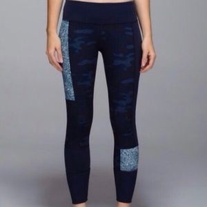 Lululemon Wunder Under Sashiko Patch Camo Leggings